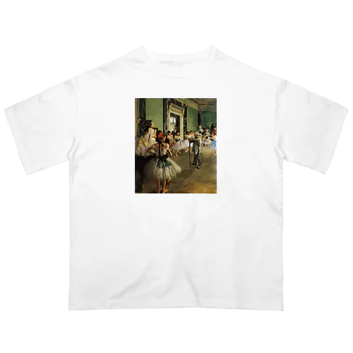 ドガ「バレエ教室」　エドガー・ドガの絵画（ダンス教室）【名画】踊り子シリーズ オーバーサイズTシャツ