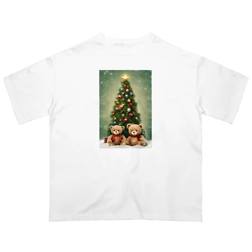 テディーベア兄弟のクリスマス オーバーサイズTシャツ
