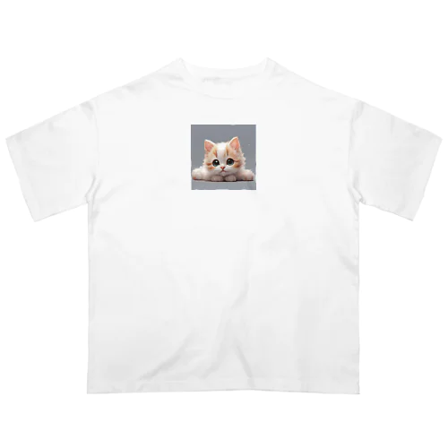 かわいい猫のグッズ オーバーサイズTシャツ