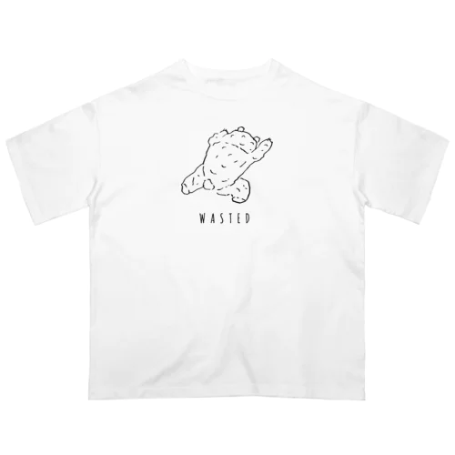 行き倒れくま オーバーサイズTシャツ