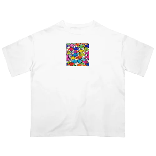 colorful "sakana" Oversized T-Shirt