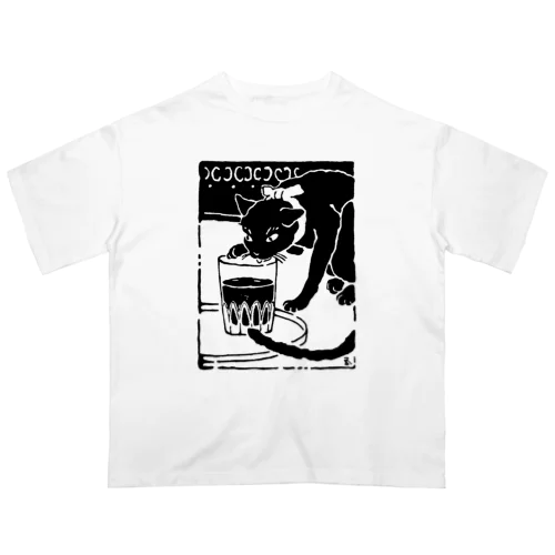 橋口五葉『吾輩ハ猫デアル(下)』扉絵❖ 明治四十年 ❖1907 Oversized T-Shirt