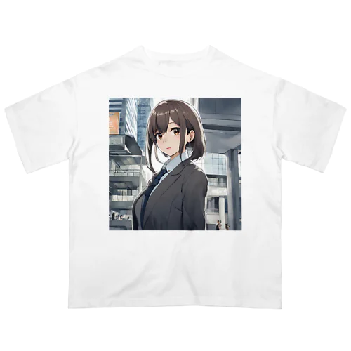 外回りOL オーバーサイズTシャツ