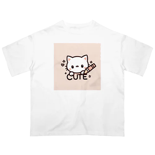 Cut 猫 Oversized T-Shirt