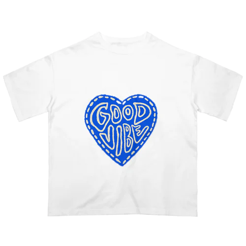 Good vibe: Blue オーバーサイズTシャツ