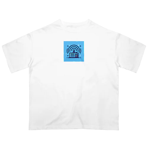 「電波に浸る私たちの心」 Oversized T-Shirt