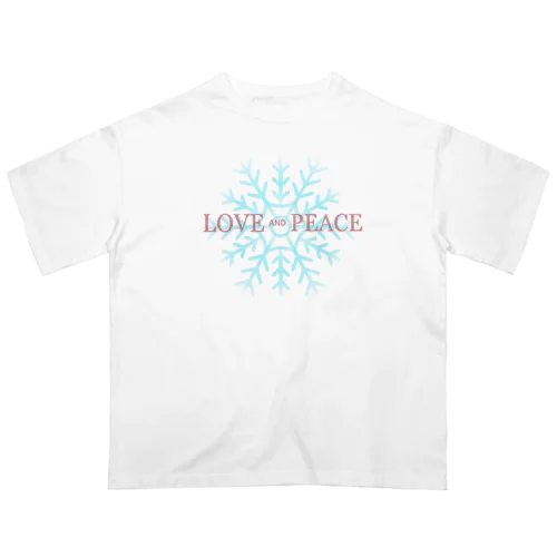 雪の結晶 オーバーサイズTシャツ