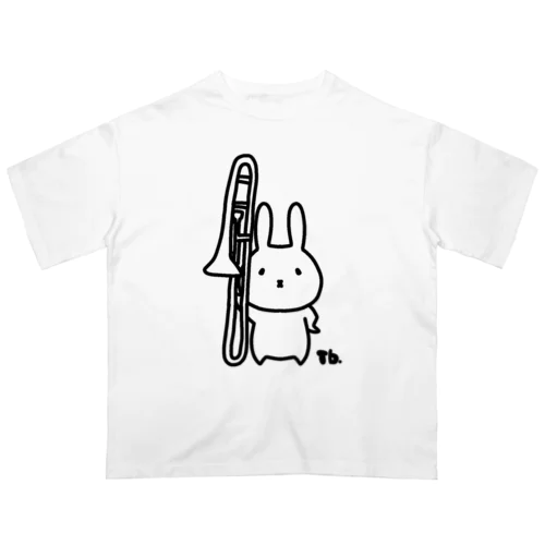 トロンボーン　うさぎ Oversized T-Shirt