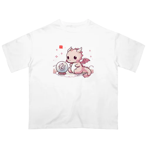 干支のかわいい龍 オーバーサイズTシャツ