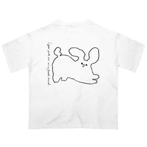 いぬいぬ シロ オーバーサイズTシャツ