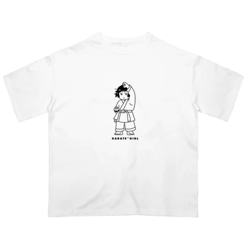 KARATE GIRL_透明 Oversized T-Shirt