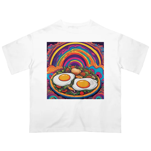 PSYCHEDELIC目玉焼き Oversized T-Shirt