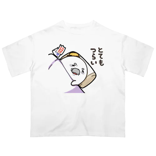 三国志あざらし　さんざらし　三国志　とてもつらい　社畜 Oversized T-Shirt