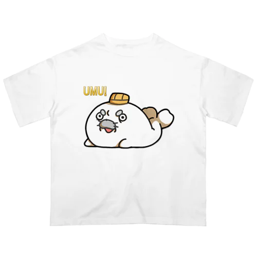 三国志あざらし　さんざらし　三国志　ウムッ Oversized T-Shirt