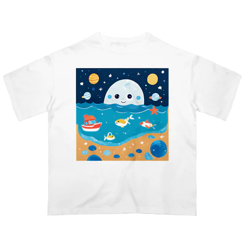 宇宙と海の仲間たち Oversized T-Shirt