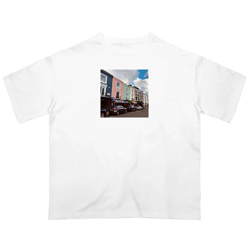 Notting Hillの街並み オーバーサイズTシャツ