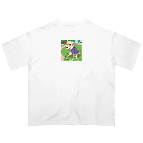 プロゴルファー犬 Oversized T-Shirt