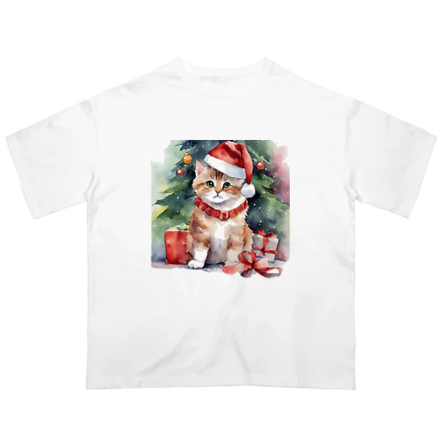 猫好きに贈る、特別なクリスマスコレクション Oversized T-Shirt