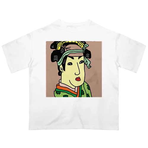 三世瀬川菊之丞の田辺文蔵妻おしづ Oversized T-Shirt