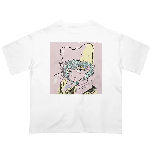 猫耳ガール オーバーサイズTシャツ