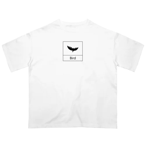 四角におさまるBird オーバーサイズTシャツ