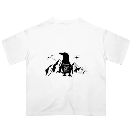 DC「Penguin Cold Blue」(Black) オーバーサイズTシャツ