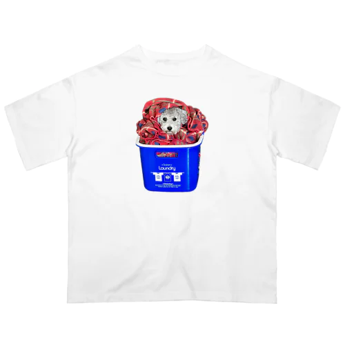 『ハッピー・トイプードル・サプライズ』フォトアート Oversized T-Shirt