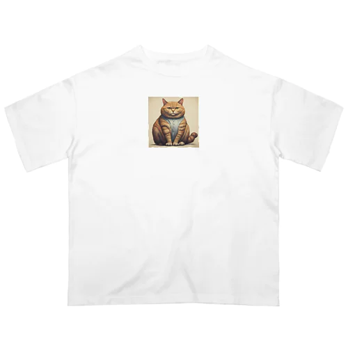 ぽっちゃり猫 Oversized T-Shirt