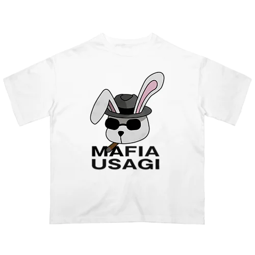 MAFIA USAGI (文字入り) Oversized T-Shirt