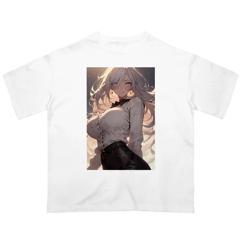 銀髪少女 Oversized T-Shirt