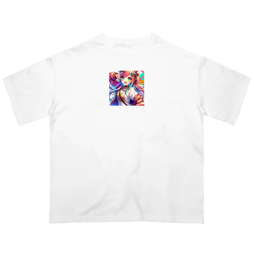 エネルギッシュ・アニメーション オーバーサイズTシャツ