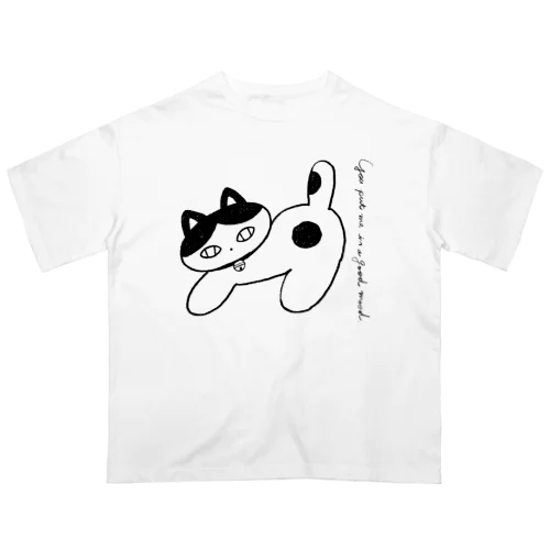 ねこねこハチワレ Oversized T-Shirt