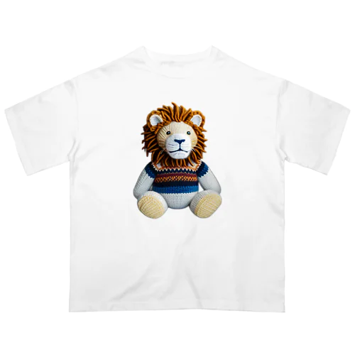 編みぐるみのライオン Oversized T-Shirt