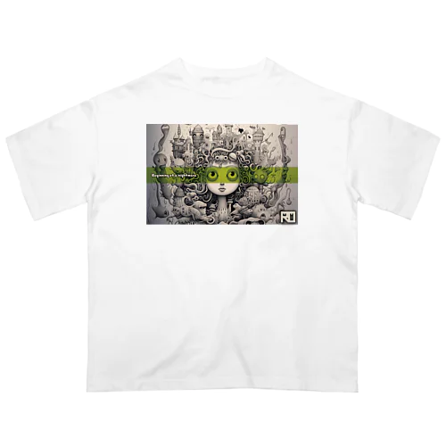 Beginning of a nightmare 2 (Green Line) オーバーサイズTシャツ