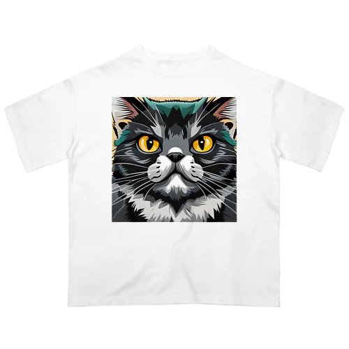 イケてる猫 オーバーサイズTシャツ