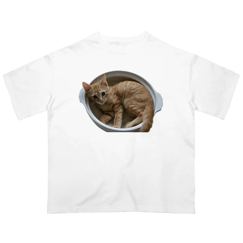 ねこ鍋 オーバーサイズTシャツ