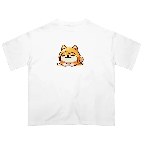 溶けたしばいぬくん Oversized T-Shirt