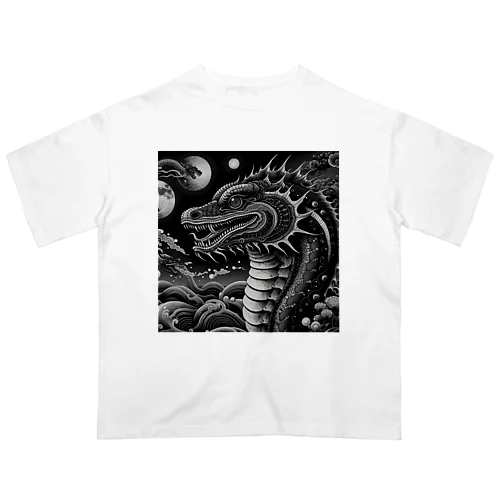 宇宙にいる星を食べる龍 Oversized T-Shirt