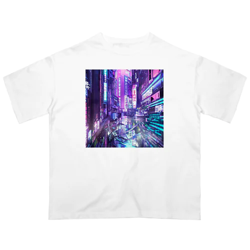 夢での都市 オーバーサイズTシャツ