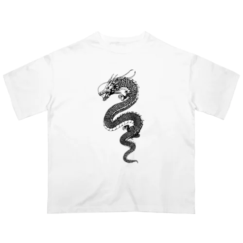 手書きの龍 オーバーサイズTシャツ