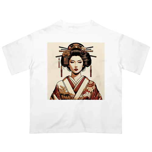 和の粋を纏う、優美な姿Elegance in tradition, a vision of grace. Oversized T-Shirt