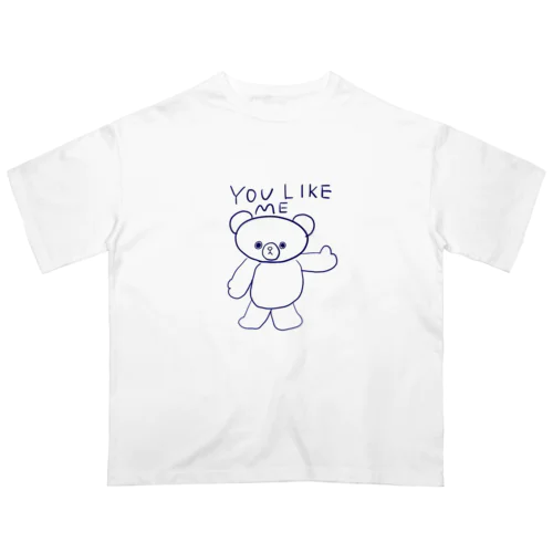 confident bear 自信に満ちたクマの子 Oversized T-Shirt