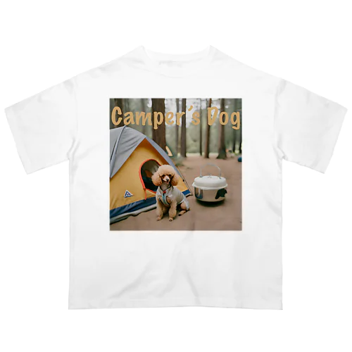 camper's dog  トイプードル Oversized T-Shirt