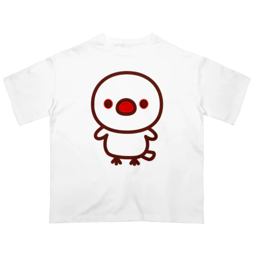 白文鳥 オーバーサイズTシャツ