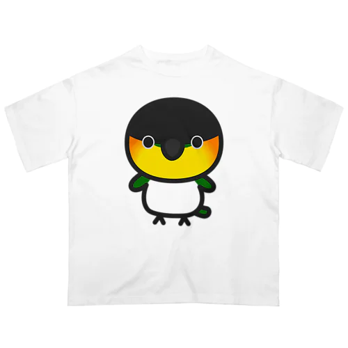 ズグロシロハラインコ Oversized T-Shirt