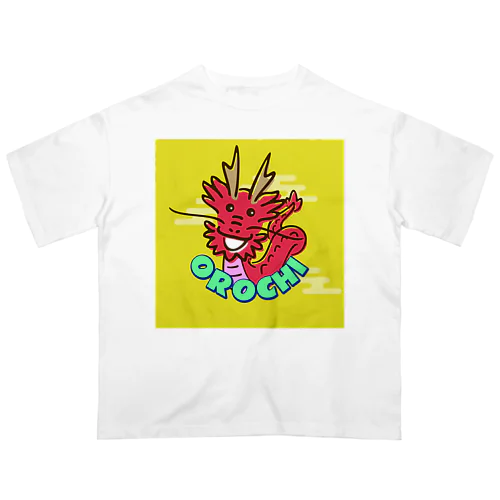 石見神楽_八岐大蛇＠orangered Oversized T-Shirt