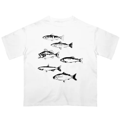 川魚さん オーバーサイズTシャツ