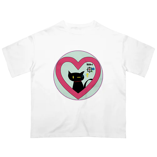 magboxシリーズ　～ウィンク黒猫～ Oversized T-Shirt