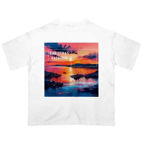 クリスマスの夕日 オーバーサイズTシャツ