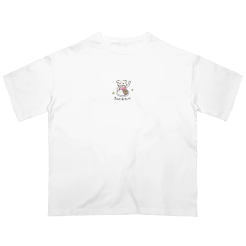 食堂のブタさん Oversized T-Shirt